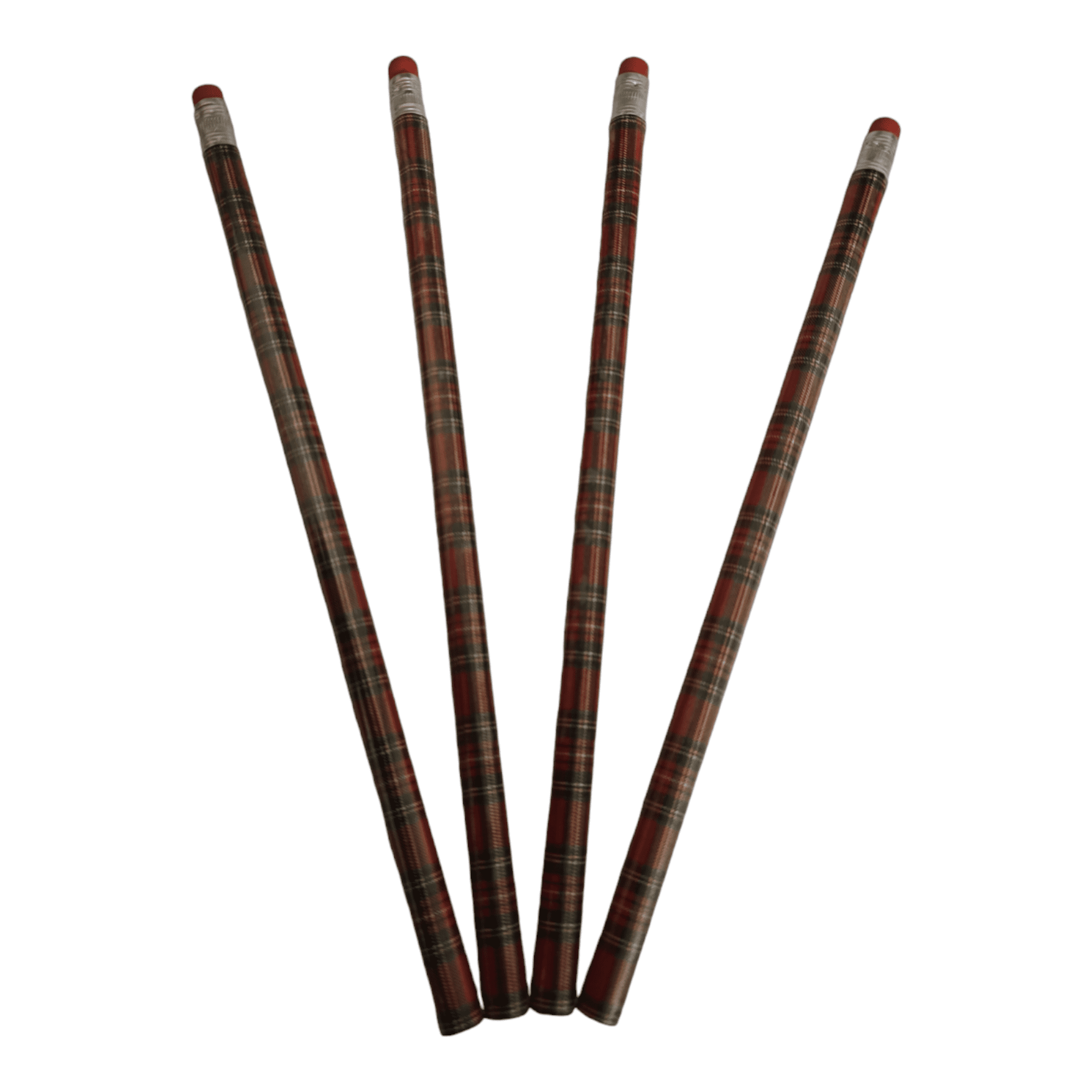 Elgate Tartan Pencils, 4 Count