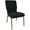 Black/ Silver, variant on Flash Furniture Advantage 18.5" Fabric Church Chair in Maroon with Book Rack