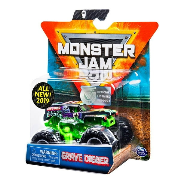 Vehículo Monster Jam Escala 1:64 Grave Digger