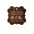thumbnail image 3 of Koyal Wholesale Rustic Wood Fancy Frame Wedding Ribbon Wand Favor Tags, Wave Your Wand With Joy & Laughter, 96-Pack, 3 of 5