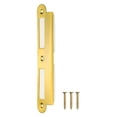 thumbnail image 1 of Unique Bargains Plaque de Verrouillage de Porte en Acier Inoxydable 180mm x 40mm 201, Bord Rond Doré, 1 of 4