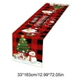thumbnail image 3 of Honmine Christmas Tablecloth with Holiday Patterns, Festive Dining Table Cover for Decoration, Long 72.74 Inch Table Cloth for Party, Home, Event, 3 of 6