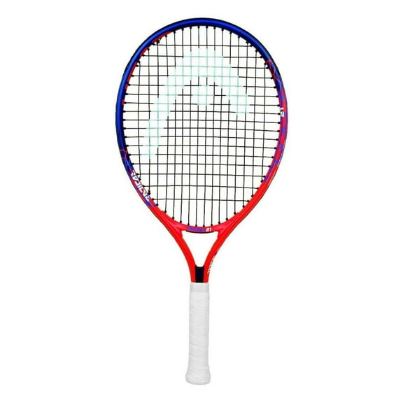 Head Radical 21 Junior Aluminum Tennis Racquet | strung | Red & Blue | For ‎Intermediate | Grip Size 33/4 Inches | Size - 43/8-inch