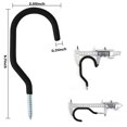 thumbnail image 3 of 8 Pack Bike Hooks/Bicycle Storage Hooks Set(Black), 3 of 5