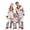 Light Gray, variant on HNMKIU Father Son Matching Christmas Pajamas Family Sleepwear Sets Long Sleeve Silk Like Loungewear Outfit for Parents Kids Holiday Cozy Nightwear