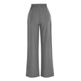 thumbnail image 5 of Wiyuqeen Women's Linen Lounge Pants with Pocket High Waist Baggy Pajazzo Pants Solid Color Lightweight Wide Leg Pants Womens Gifts, 5 of 7
