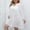 White, variant on Njoeus Women's Bikini Swimsuit Cover ups Loose Long Sleeve Beach Shirt Dress Oversized Bathing Suit Cover Up Tunic Dresses