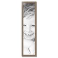 thumbnail image 2 of ArtToFrames 11" x 47" Aged White Gold Picture Frame, 11x47 inch Silver Wood Poster Frame (WOM-2036),  Pack, 2 of 7