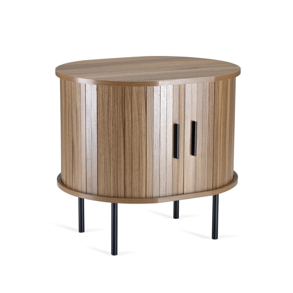Buró Mesa De Noche Maple Vintage Minimalista Recámara MDF