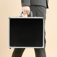 thumbnail image 4 of Premium Aluminum Alloy Locking Briefcase with Combination Lock, Sponge Padding, and Tool Lock for Secure Storage of Documents, Laptops & Valuables - Black, 4 of 9