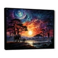 thumbnail image 2 of Designart "Safari Celestial in Africa I" African Floater Framed Wall Decor, 2 of 7