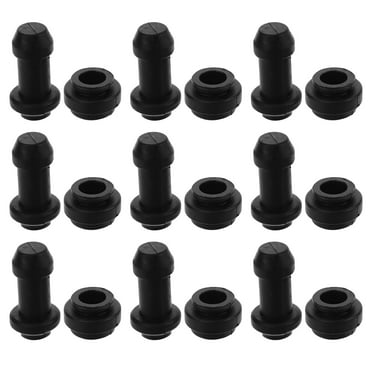 OUNONA Brake Bleeder Caps for Motorcycle Made of Black Rubber Compatible with Various Models 10 Sets