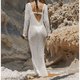 thumbnail image 5 of Vestido de Punto con Mangas Largas y Espalda Descubierta para Mujer M, 5 of 7