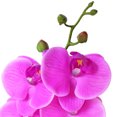 thumbnail image 3 of Flores artificiales de Phalaenopsis de 38 pulgadas, ramas de orquídeas de tacto real (no de seda) para decoración de bodas en el hogar, oficina, paquete de 2 (rojo rosa) Fason SNFLD1761, 3 of 7