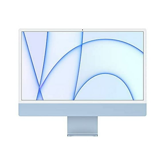 Restored 2021 Apple iMac 24" M1 (8-Core CPU, 8-Core GPU) 3.2GHz 8GB RAM 256GB Blue - MGPK3LL/A (CTO) (Refurbished)