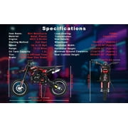 50Engine Dirt Bike for Adults & Kids, 2-Stroke Gas Powered Off-Road Motorcycle, 330LBS Capacity with Hydraulic Disc Brakes & Suspension, 25MPH Max Speed, Pull Start Mini Dirt Bike