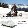 thumbnail image 6 of Snowmobile Cover Waterproof Dust Trailerable Sled Anti-UV Winter Motorcyle Outdoor Silver 145X51X48cm, 6 of 10