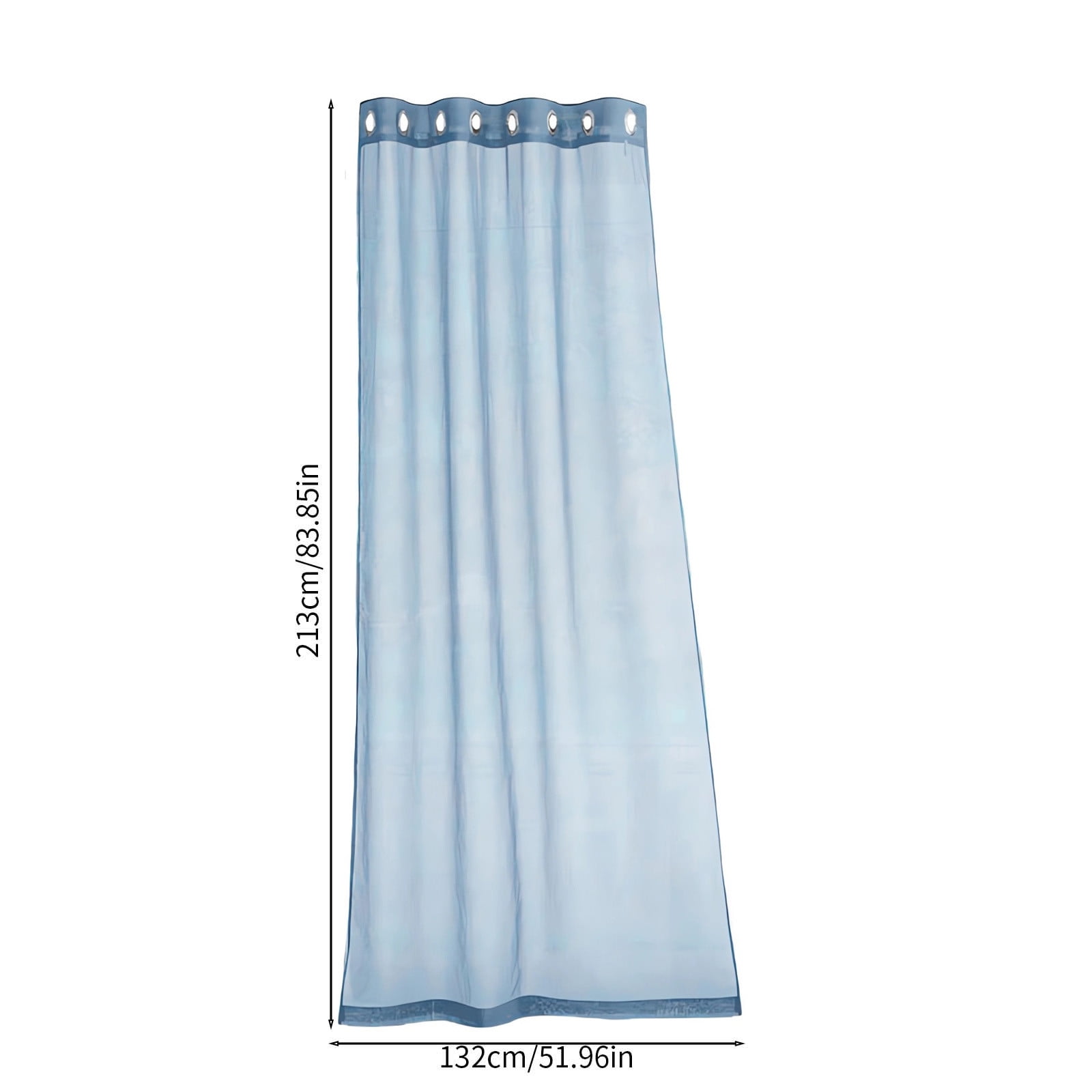 cpengpj 132x213cm Waterproof Outdoor Sheer Curtains for Patio Rod Pocket Indoor Voile Sheer Curtain for Living Room