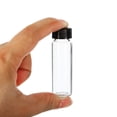 thumbnail image 4 of Botella de almacenamiento de reactivos de vidrio Uxcell de 15mL, redonda, con tapa de plástico de rosca, clara, 8 paquetes, 4 of 5