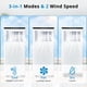 thumbnail image 3 of Aire Acondicionado Portátil 8000 BTU – 3 en 1: Deshumidificador y Ventilador – Modos Auto y Sueño – Temporizador 24H – Mando – Kit de Ventana – 32 m² – Dormitorio, Salón u Oficina – Blanco, 3 of 6