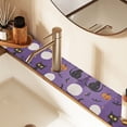 thumbnail image 2 of Yayeee Faucet Mat for Kitchen Sink 14.7" Diatomite Long Splash Guard Pad, Halloween Black Cat, 2 Pack, 2 of 7