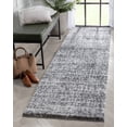 thumbnail image 4 of Well Woven Sentara Grey Super Thick & Soft Tribal Geometric 3x10 (2'7" x 9'10") Runner Rug, 4 of 8