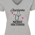 thumbnail image 4 of Inktastic Nurse Practitioner LNP Gift Women's V-Neck T-Shirt, 4 of 5