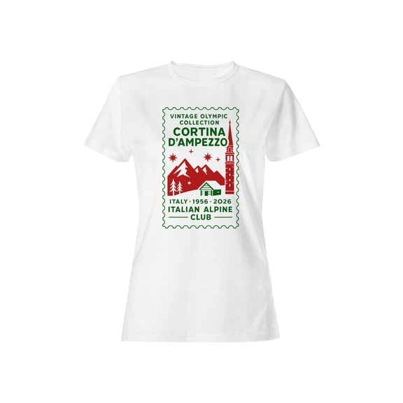 Cortina D'Ampezzo Vintage Olympic Design Women's T-shirt