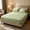 Green-Free Size/GN, variant on Quilted Waterproof Mattress Protector Cooling Ice Silk Bed Cover Breathable Zippered Encasement for Bedroom 59x78in