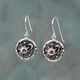 thumbnail image 2 of Nvzi Pendientes colgantes de sol y luna, pendientes redondos con forma de gota, pendientes de gancho bohemios, pendientes llamativos (plateados), 2 of 4