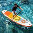 thumbnail image 2 of Inflatable Paddle Board 10'6" x 33.6" - Stable SUP for Beginners with Kayak Seat, Non-Slip Deck & 400LB Capacity for Yoga/Fishing (Orange, 1-Pack), 2 of 6