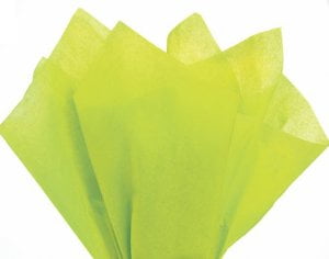 100 Sheets Holiday Green Gift Wrap Pom Pom Tissue Paper 15x20 