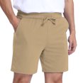 thumbnail image 6 of Pepypepy Men’s Athletic Shorts – 100% Cotton, Lightweight & Soft with Pockets, Khaki, S-XXL, 6 of 8