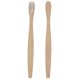 thumbnail image 5 of Cepillo de dientes de bambú, cerdas de nailon suaves y ecológicas biodegradables, cepillos de dientes de 6 colores (blanco), 5 of 8