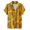 Yellow, variant on RKSTN Mens Shirts Short Sleeve Fashion Casual And Comfortable Short-sleeved Single-breasted Shirt Top Hawaiian Shirts for Men