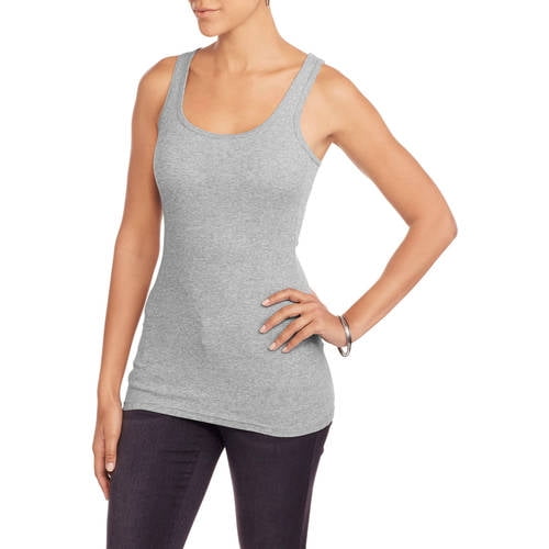 No Boundaries Juniors' Racerback Ribbed Tank