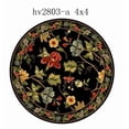 thumbnail image 3 of Safavieh Chelsea Gisselle Bordered Wool Area Rug, Black, 4' x 4' Round, 3 of 13