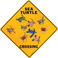 thumbnail image 1 of Sea Turtle Crossing Aluminum Sign, 1 of 1