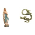 thumbnail image 1 of Estatua de resina de latón, figura de María, escultura china, adorno de escritorio, elegante, artístico, duradero, adecuado para el hogar, l, 1 of 8