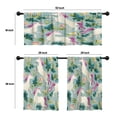 thumbnail image 4 of LALILO Kitchen Curtains and Valances Set of 3 36" Vintage Window Treatment Tiers for Window Decor, 4 of 5