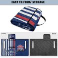 thumbnail image 4 of Pzuqiu American Patriotic Palm Print Quilted Golf Cart Seat Cover | 4 Pockets Non Slip 2-Person Universal Fit Protector for Golfers, 4 of 7