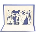thumbnail image 1 of HINTRMENT 1Pc Paper 3D Stereoscopic Greeting Card Beige Handmade for Father's Day and, 1 of 8