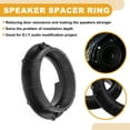 thumbnail image 3 of Anillo Espaciador de Altavoz Único Bargains Adaptador de Espaciador de Tweeter para Automóvil Volkswagen Excelle Puertas Delanteras y Traseras ABS Negro con Arnés de Cableado de Audio Impermeable, 3 of 7