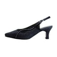 thumbnail image 3 of FLORAL Ximena Women's Wide Width Slingback Dress Pumps BLACK 5, 3 of 6