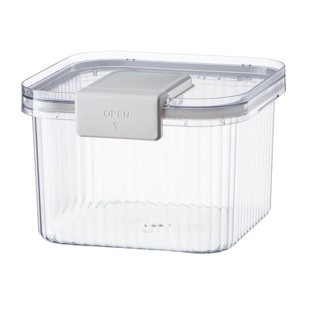Contenedor para almacenar arroz, contenedor para alimentos, dispensador de alimentos secos, almacenamiento de alimentos a granel blanco