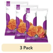 (3 pack) Utz Red Hot Potato Chips, Gluten-Free, Family Size, 7.75 oz Bag