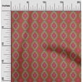 thumbnail image 1 of oneOone Viscose Chiffon Fabric Diamond & Swirl Ikat Decor Fabric Printed BTY 42 Inch Wide, 1 of 4