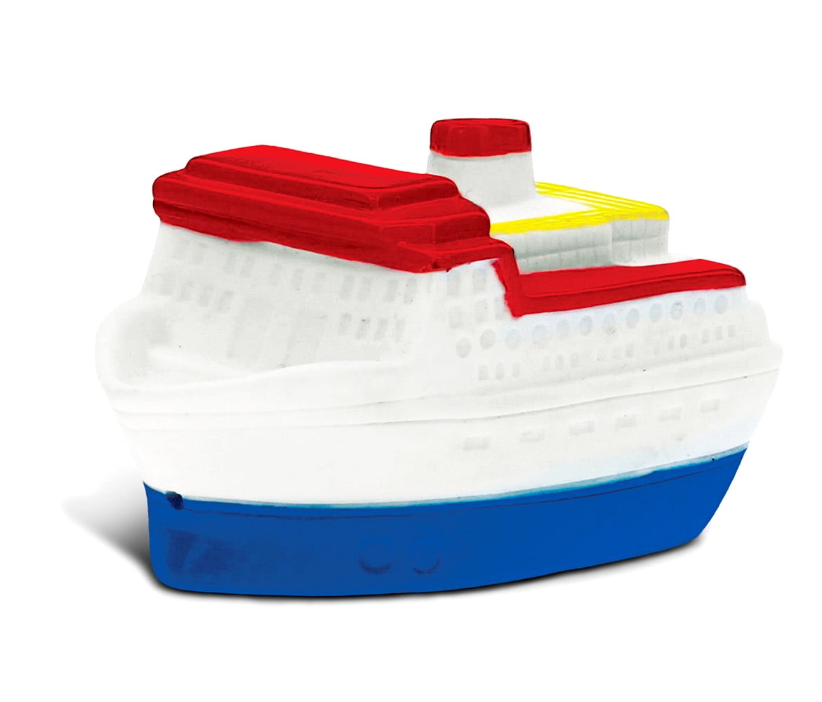 CoTa Global Bath Buddies White Cruise Ship - 3 Inch - Squirter Bath Toy - Item #2801