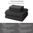 thumbnail image 2 of Juego de Sábanas Lisas de Tela Polar Térmica Súper Suave Confort y Calidez, 2 of 6