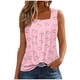 thumbnail image 2 of Puntoco Camisetas sin mangas para mujer Camiseta sin mangas estampada para mujer Top suelto, 2 of 4